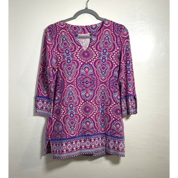 Coolibar Tops - Coolibar Womens St. Lucia Tunic Top XS Printed Sun Protection UPF 50+ Multicolor